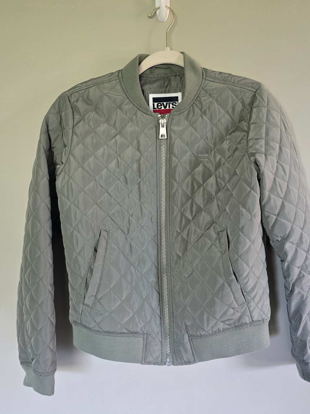 Levi's Quilted Bomber Jacket - Light Sage